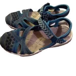 Keen Sage Ankle Sandal Shoe Women's 7.5 Poseidon/Ink Blue Closed Toe Water